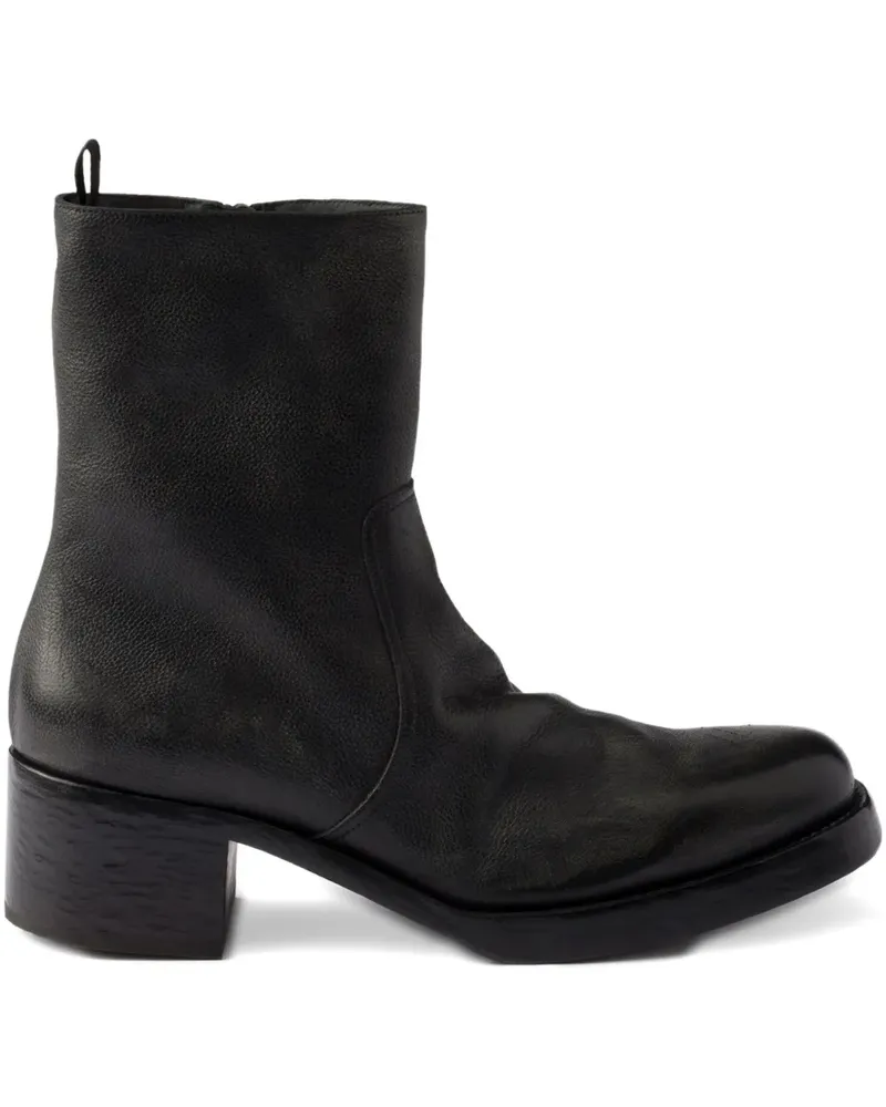 Prada Stiefel mit Blockabsatz - Schwarz Schwarz