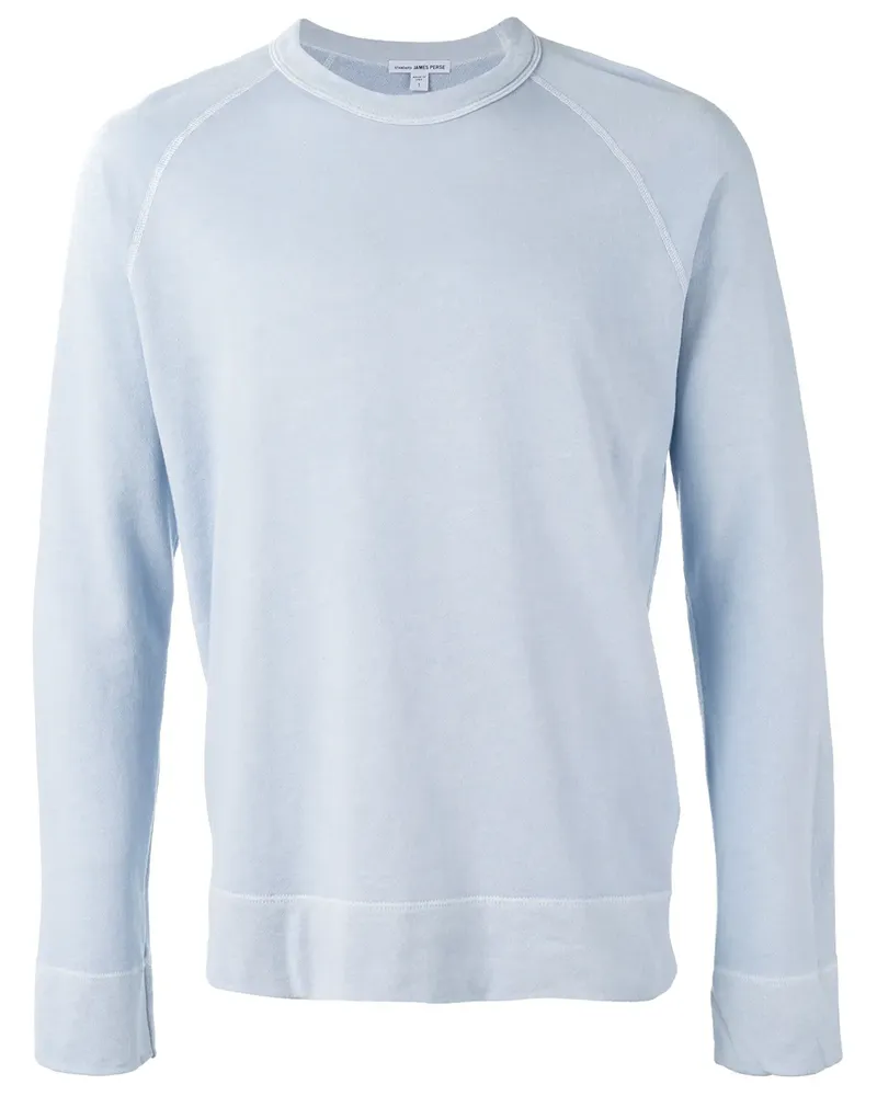 James Perse Sweatshirt mit Raglanärmlen - Blau Blau