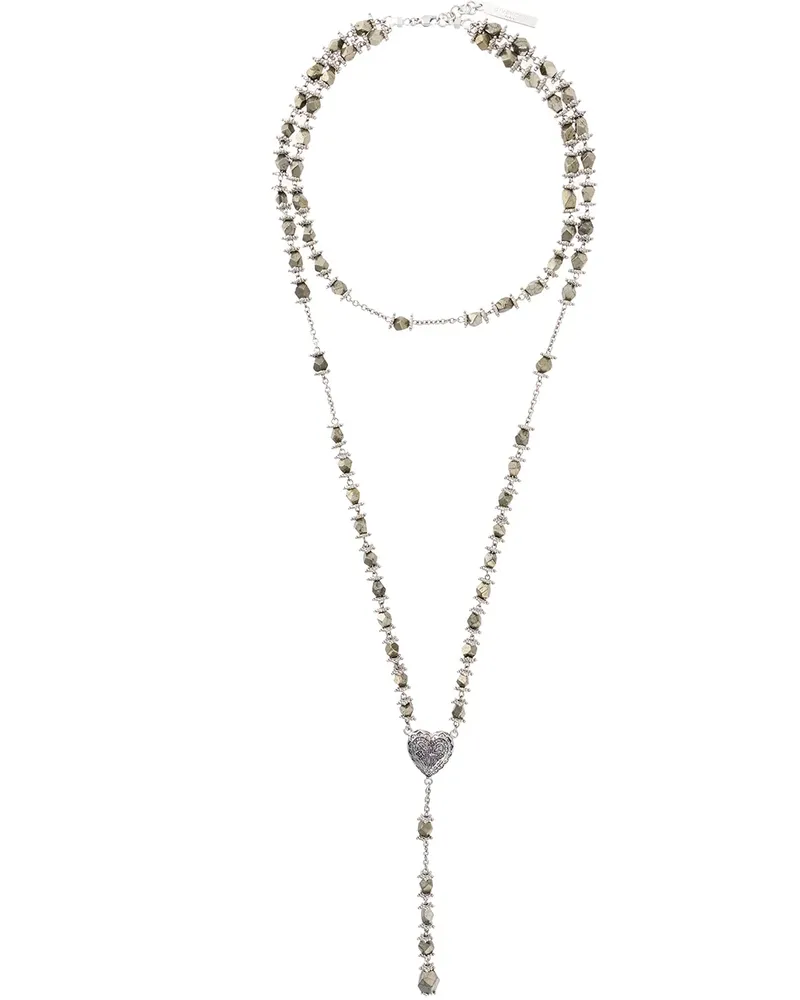 Givenchy Halskette mit Herz-Anhänger - Metallic Metallic