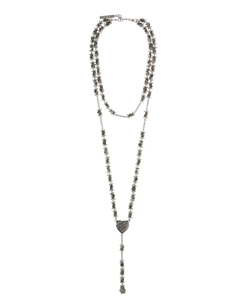 Givenchy Halskette mit Herz-Anhänger - Metallic Metallic