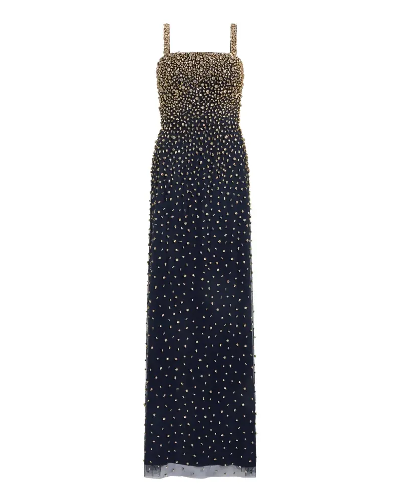Jenny Packham Kristallverziertes Abendkleid - Blau Blau