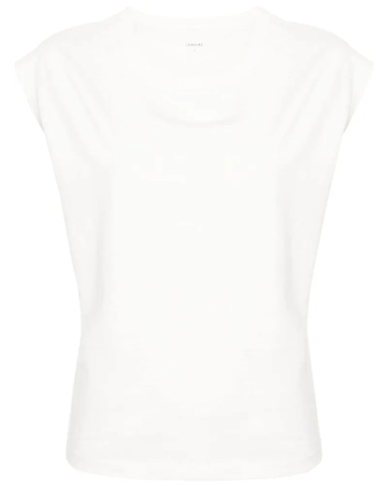 Christophe Lemaire T-Shirt mit angeschnittenen Ärmeln - Weiß Weiß