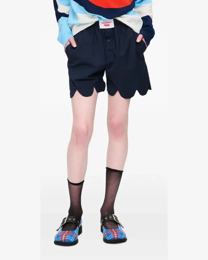Charles Jeffrey Loverboy Boxershorts mit Wellensaum - Blau Blau