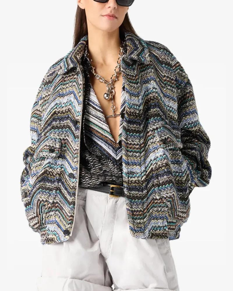 Missoni Jacke mit Zickzackmuster - Schwarz Schwarz