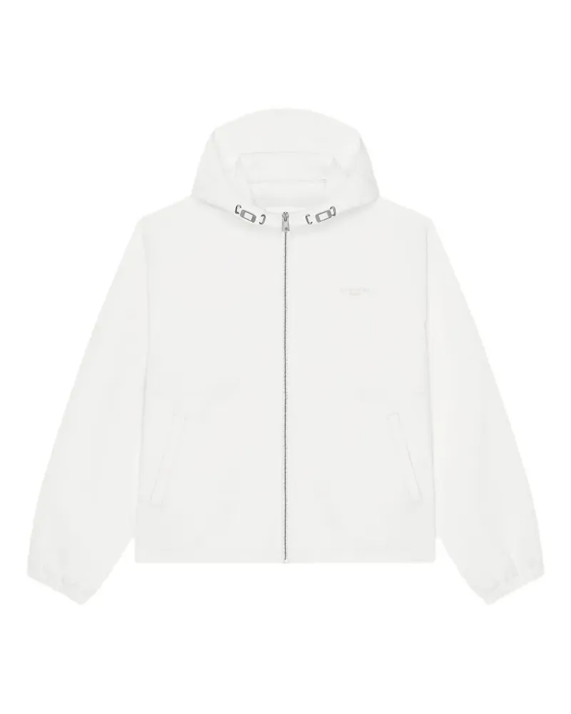 Givenchy Windbreaker aus Polyfaille mit Stickerei  Paris - Weiß Weiß