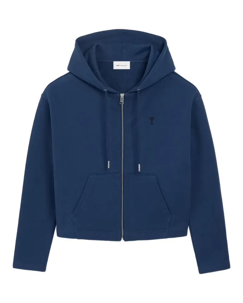 AMI Paris Ami de Coeur Hoodie mit Stickerei - Blau Blau