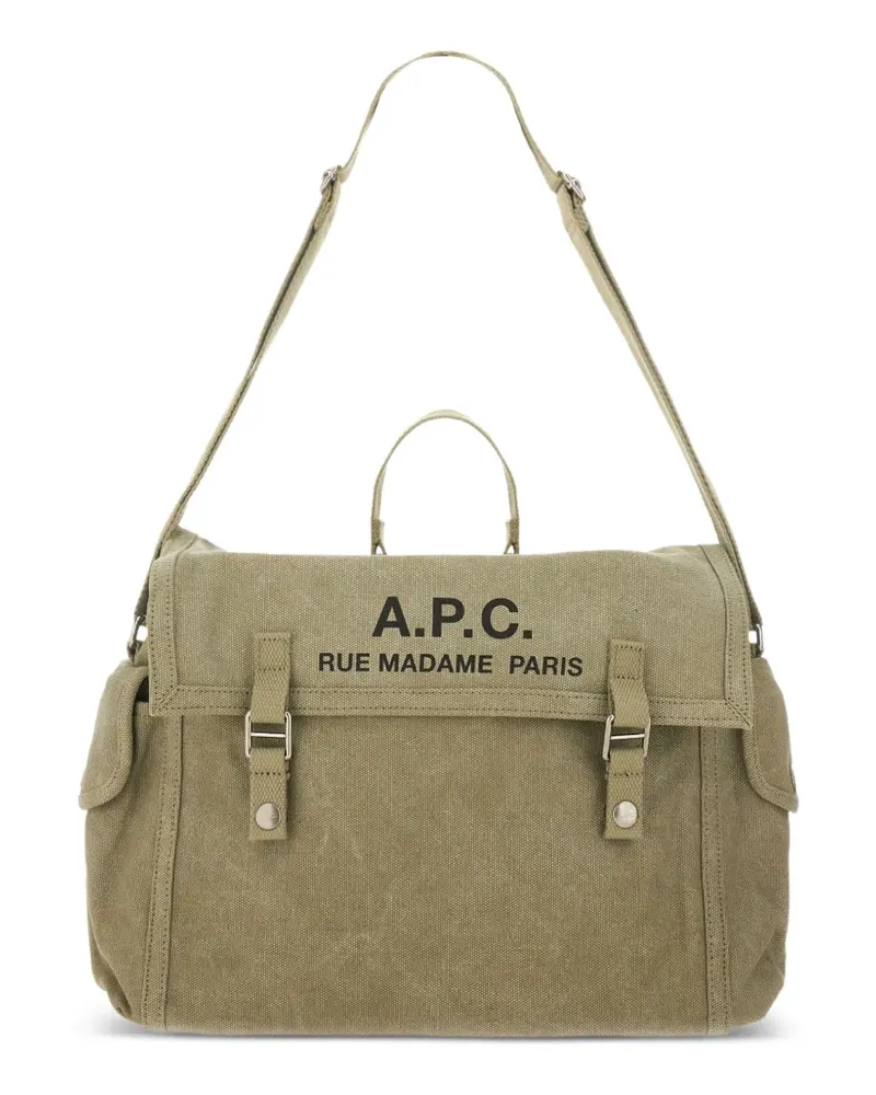 A.P.C. buckle messenger bag - Grün Grün