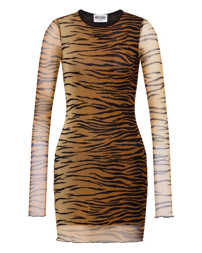 Moschino Minikleid mit Animal-Muster - Braun Braun