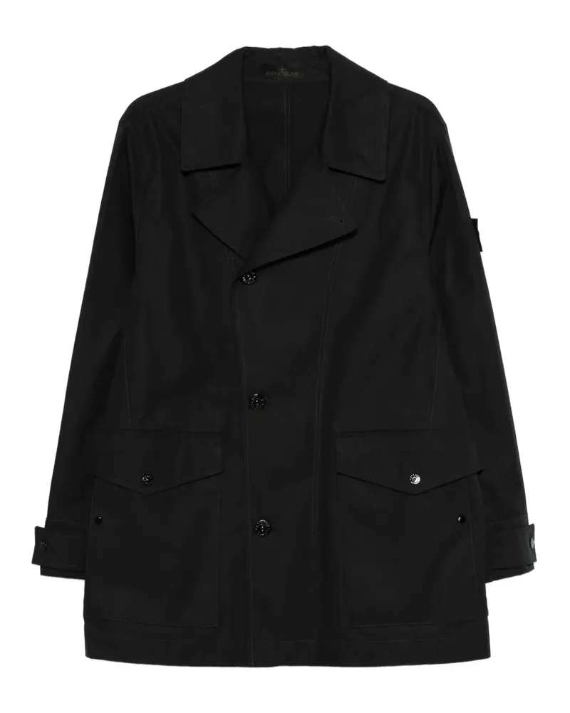 Stone Island buttoned pocket jacket - Schwarz Schwarz