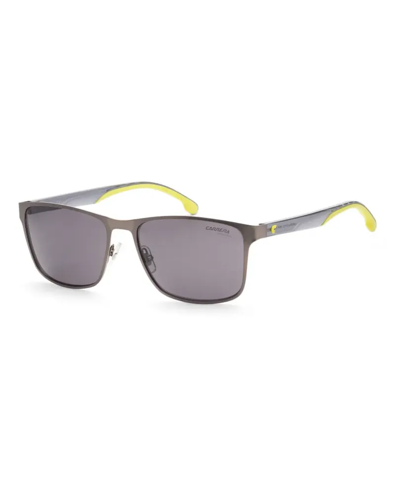 Carrera Sonnenbrille mit eckigem Gestell - Grau Grau