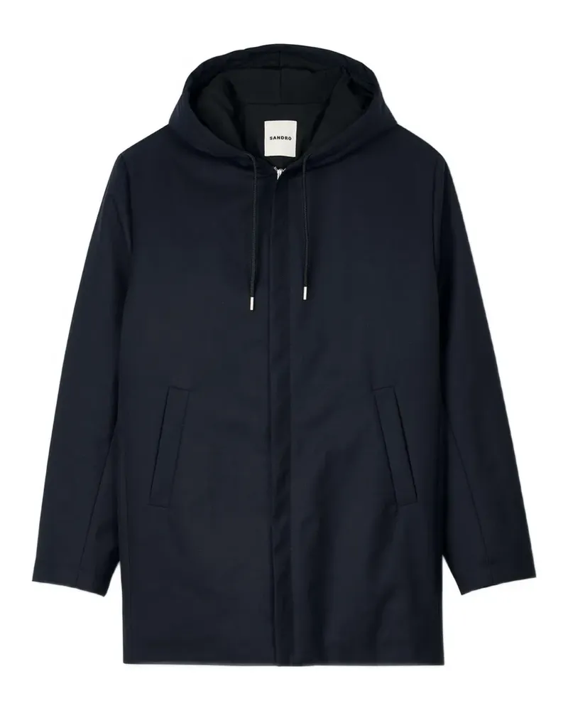 Sandro Kapuzenparka mit Reißverschluss - Blau Blau
