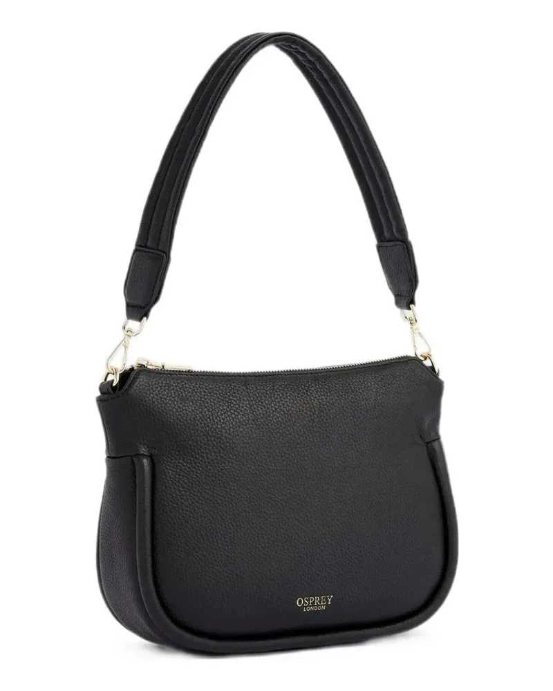 Osprey grained-leather shoulder bag - Schwarz Schwarz