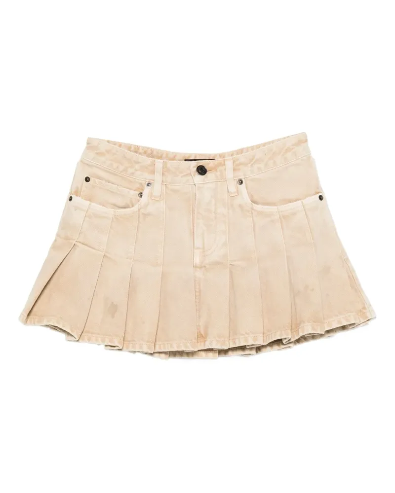 Balenciaga Jeansrock mit Falten - Nude Nude