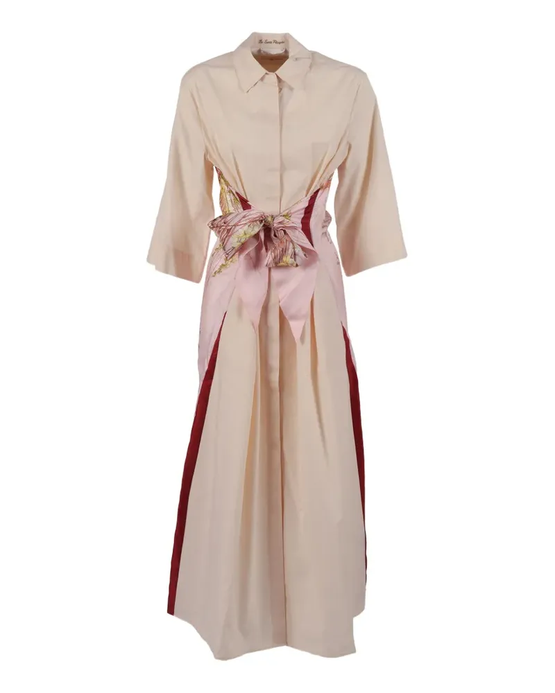LE3 Sarte Pettegole Kleid mit Blumenprint - Rosa Rosa