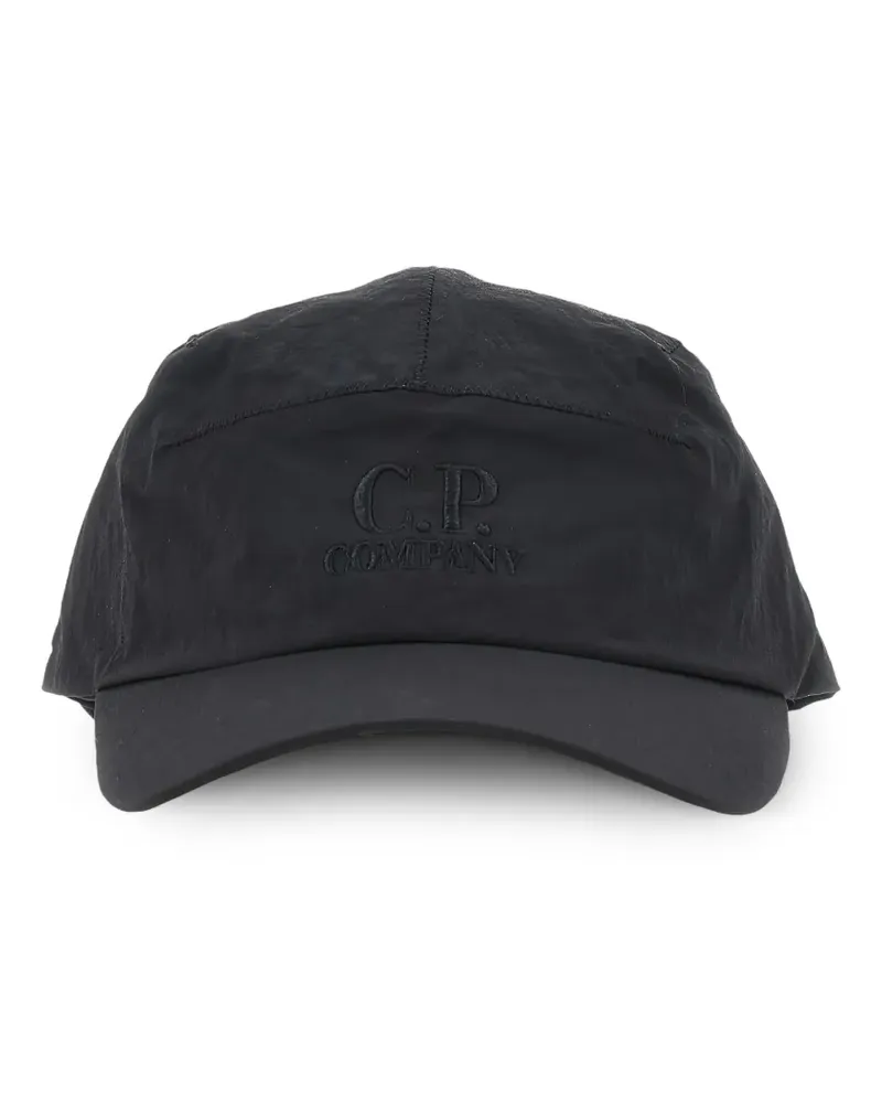 C.P. Company logo-embroidered baseball cap - Schwarz Schwarz