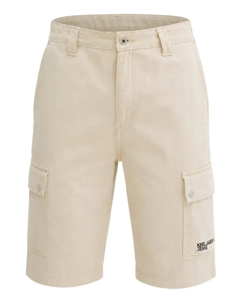 Karl Lagerfeld twill cargo shorts - Nude Nude