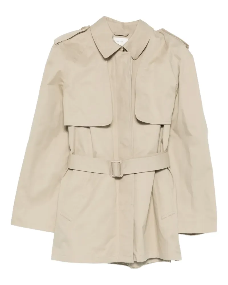 The Row Belted Tavoris Jacket - Nude Nude