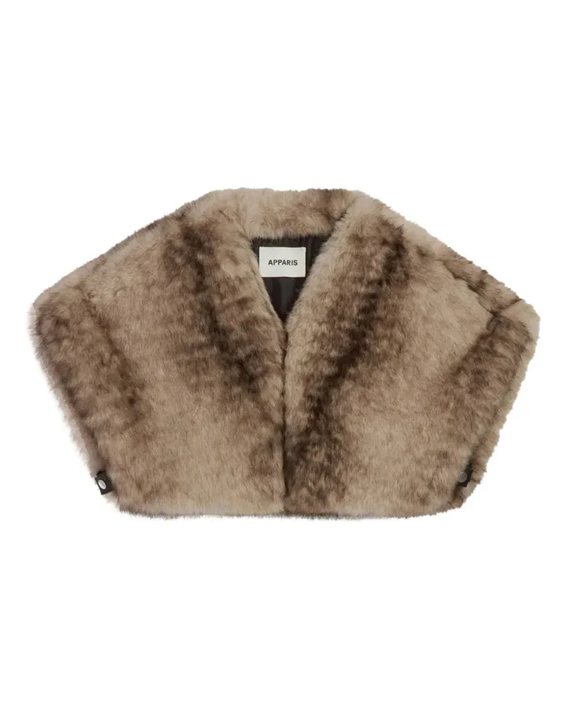 APPARIS Devin faux-fur stole scarf - Grau Grau
