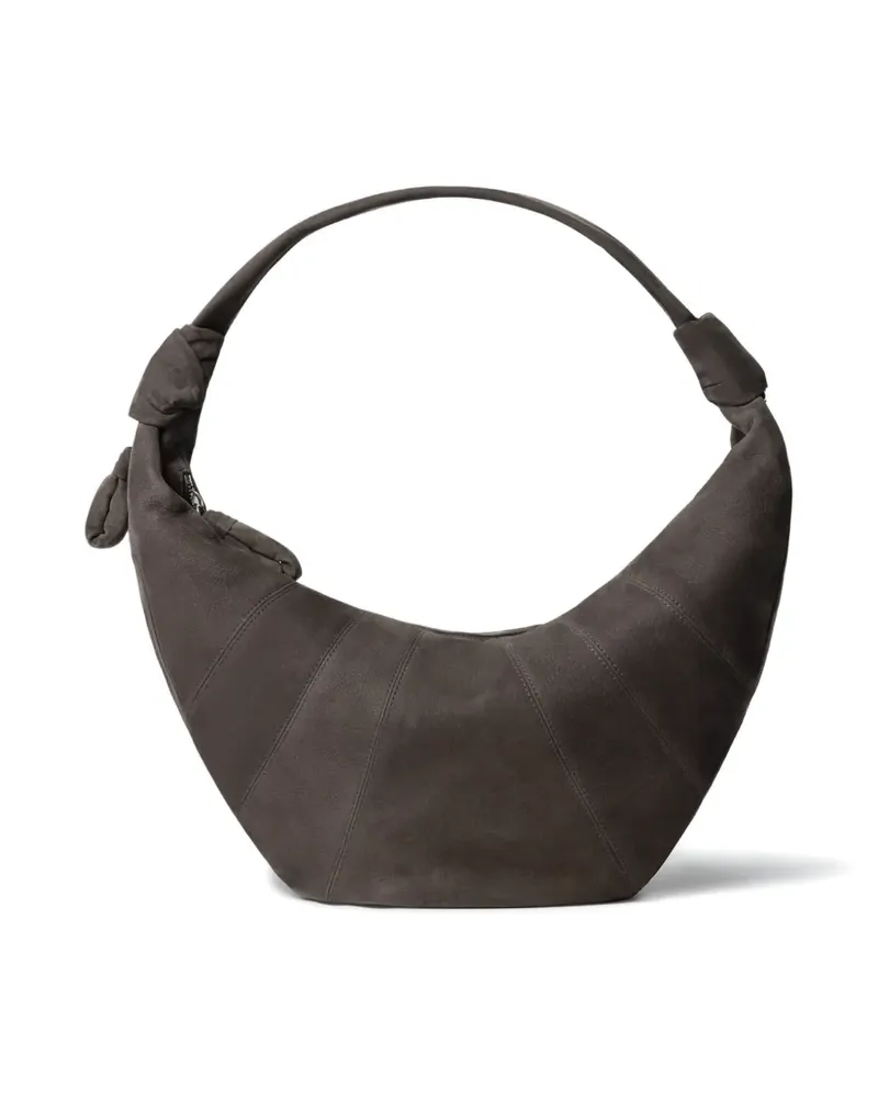 Christophe Lemaire Fortune Croissant Tasche mit Ziernähten - Braun Braun