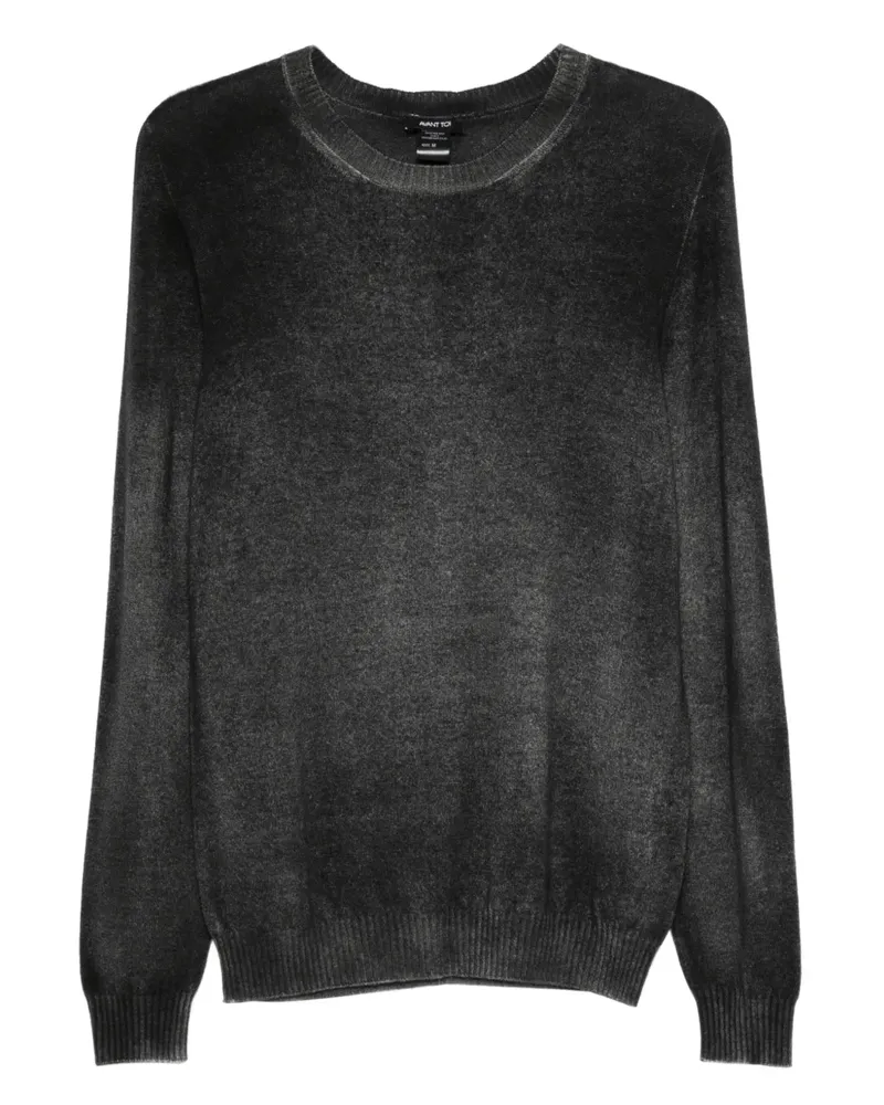 Avant Toi Fein gestrickter Pullover - Schwarz Schwarz