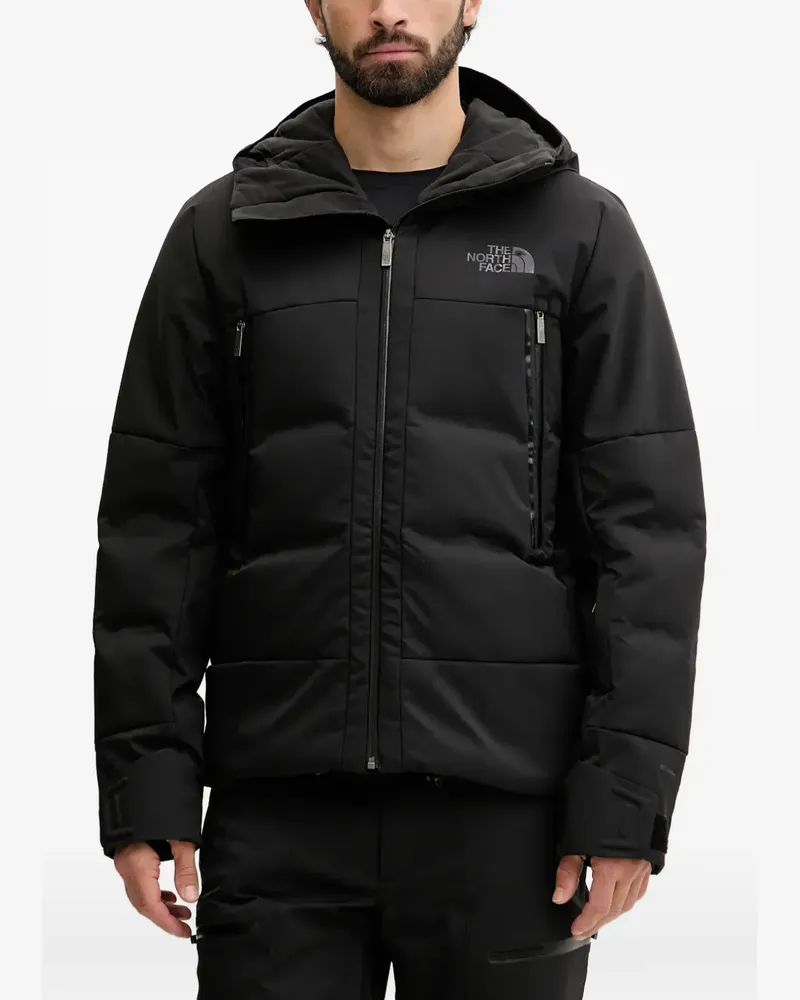 The North Face hooded zip skiwear - Schwarz Schwarz