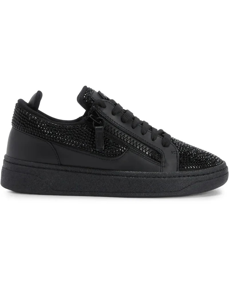 Giuseppe Zanotti GZ94 Sneakers mit Strassverzierung - Schwarz Schwarz