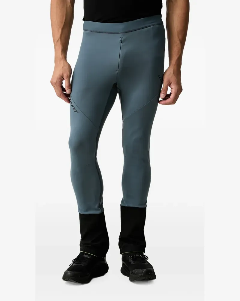 Dynafit Mezzalama race logo-print panelled track pants - Blau Blau