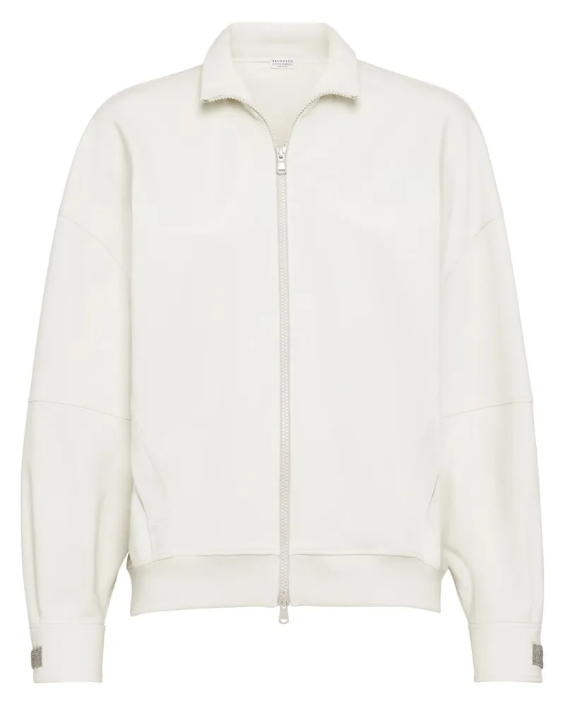 Brunello Cucinelli Sweatshirt mit Reißverschluss - Nude Nude