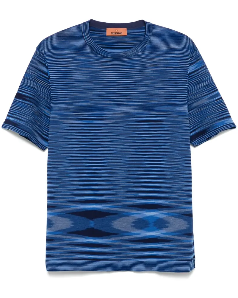 Missoni Gestreiftes T-Shirt - Blau Blau