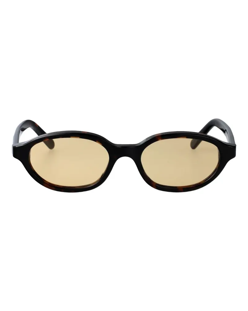 Maison Margiela Lunettes 2 oval-frame sunglasses - Braun Braun