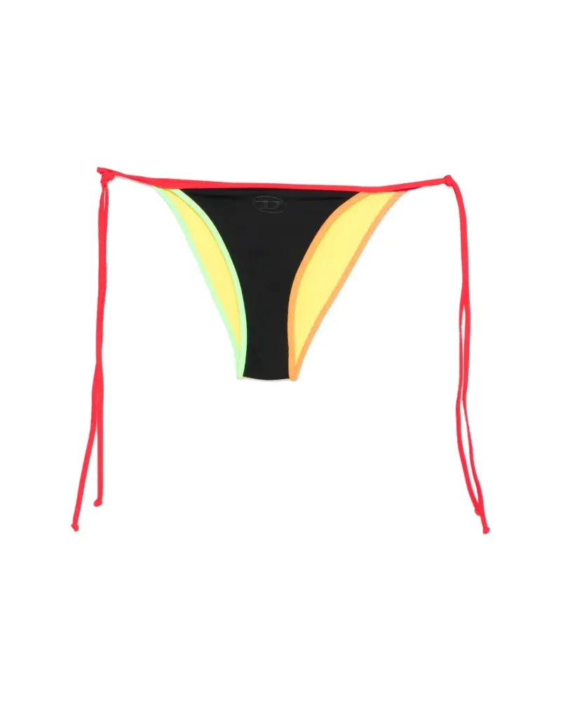 Diesel Bikinihöschen in Colour-Block-Optik - Schwarz Schwarz