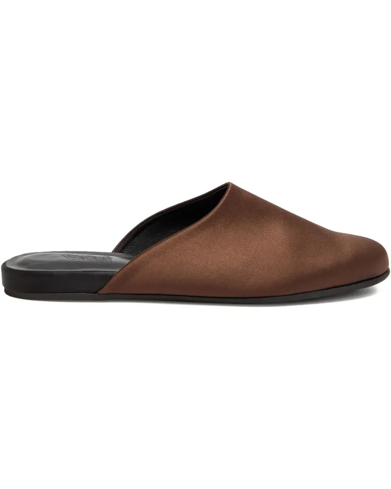 Ancient Greek Sandals round-toe mules - Braun Braun