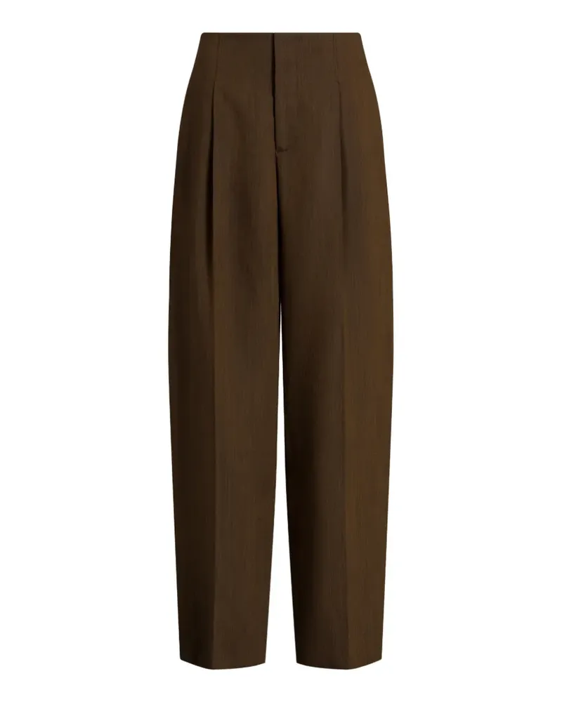 Alberta Ferretti Plissierte Hose - Braun Braun
