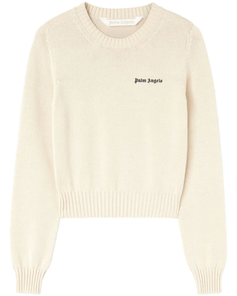 Palm Angels Pullover mit Logo-Stickerei - Nude Nude