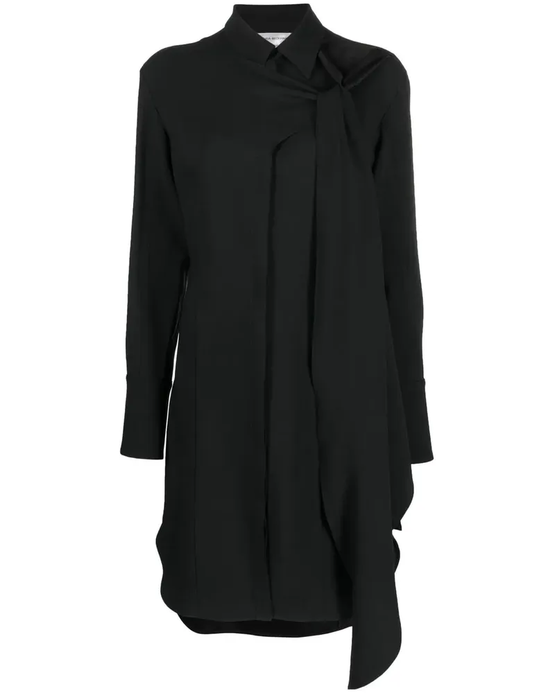 Victoria Beckham Hemdkleid mit klassischem Kragen - Schwarz Schwarz