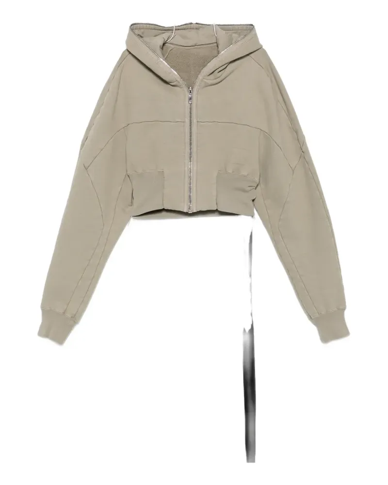 DRKSHDW by Rick Owens cropped zip-up hoodie - Grau Grau