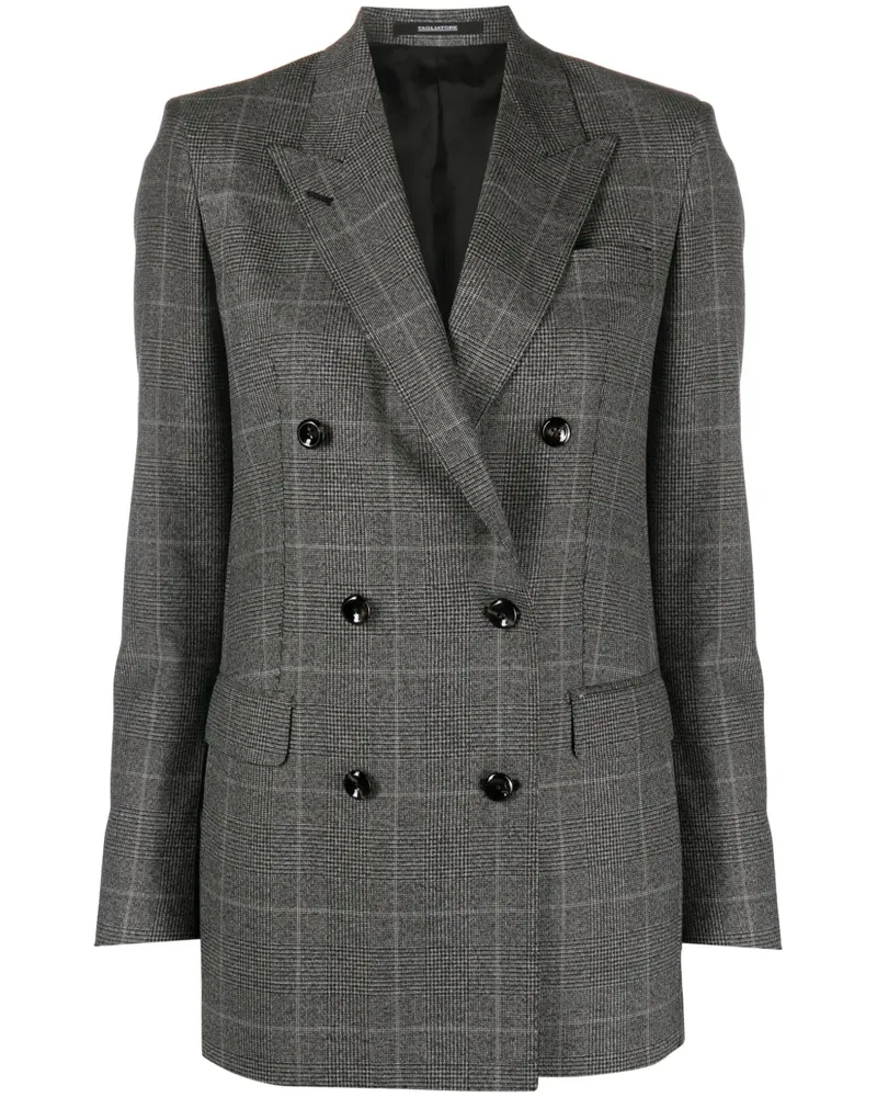 Tagliatore Doppelreihiger Blazer - Schwarz Schwarz