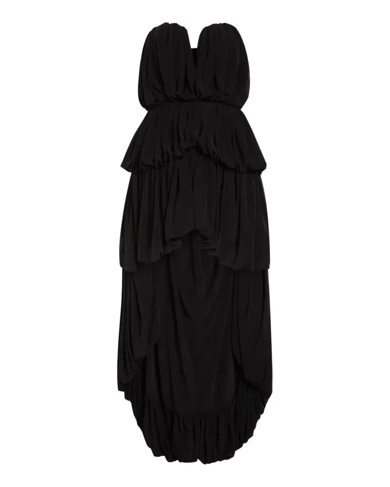 Ronny Kobo Asymmetrisches Aly Kleid - Schwarz Schwarz