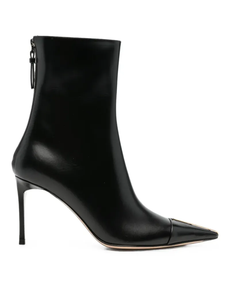 Tom Ford metal-tip pointed-toe ankle boots - Schwarz Schwarz
