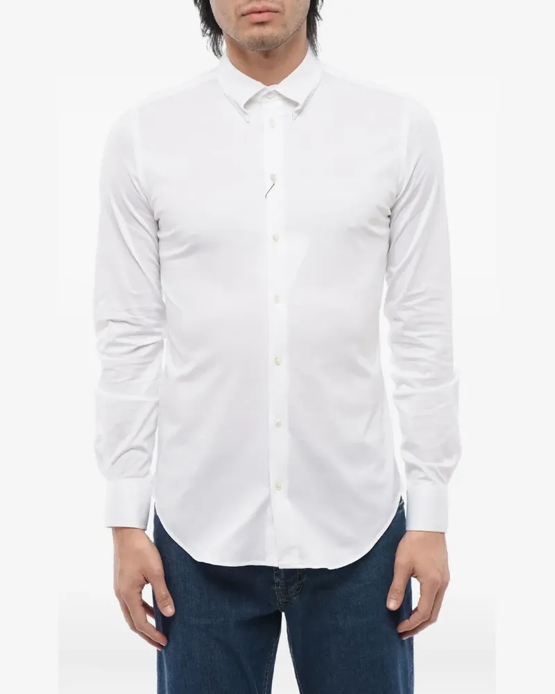 Giorgio Armani Hemd mit Button-down-Kragen - Weiß Weiß