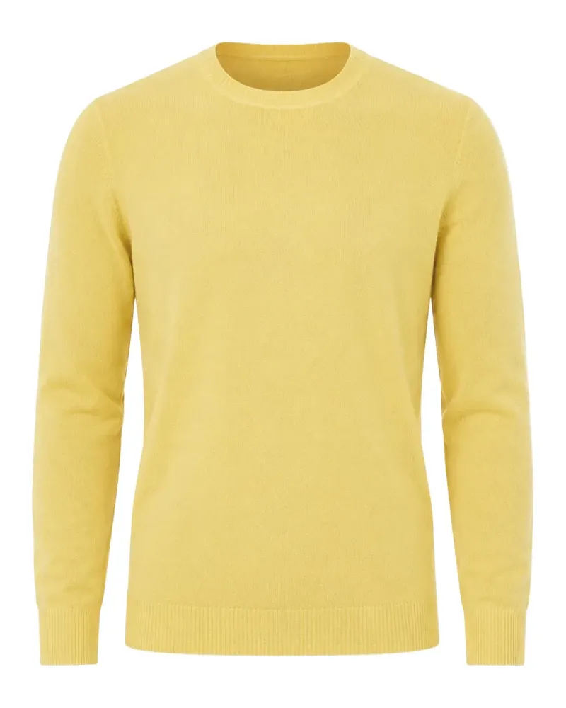Malo Pullover mit rundem Ausschnitt - Gelb Gelb