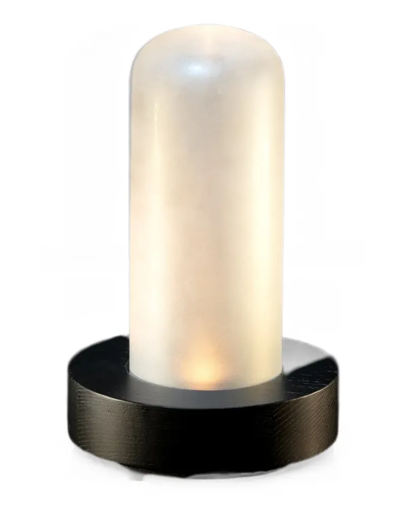 Serax LEX frosted-glass wooden table lamp - Weiß Weiß