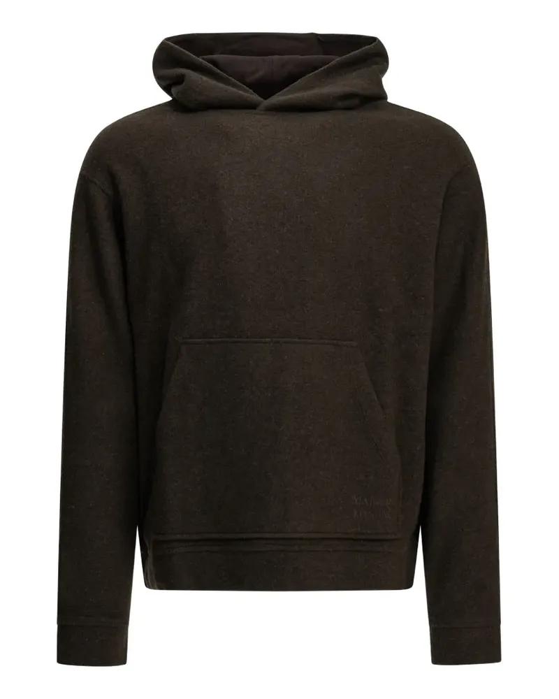 Kitsuné Hoodie mit Logo-Stickerei - Braun Braun