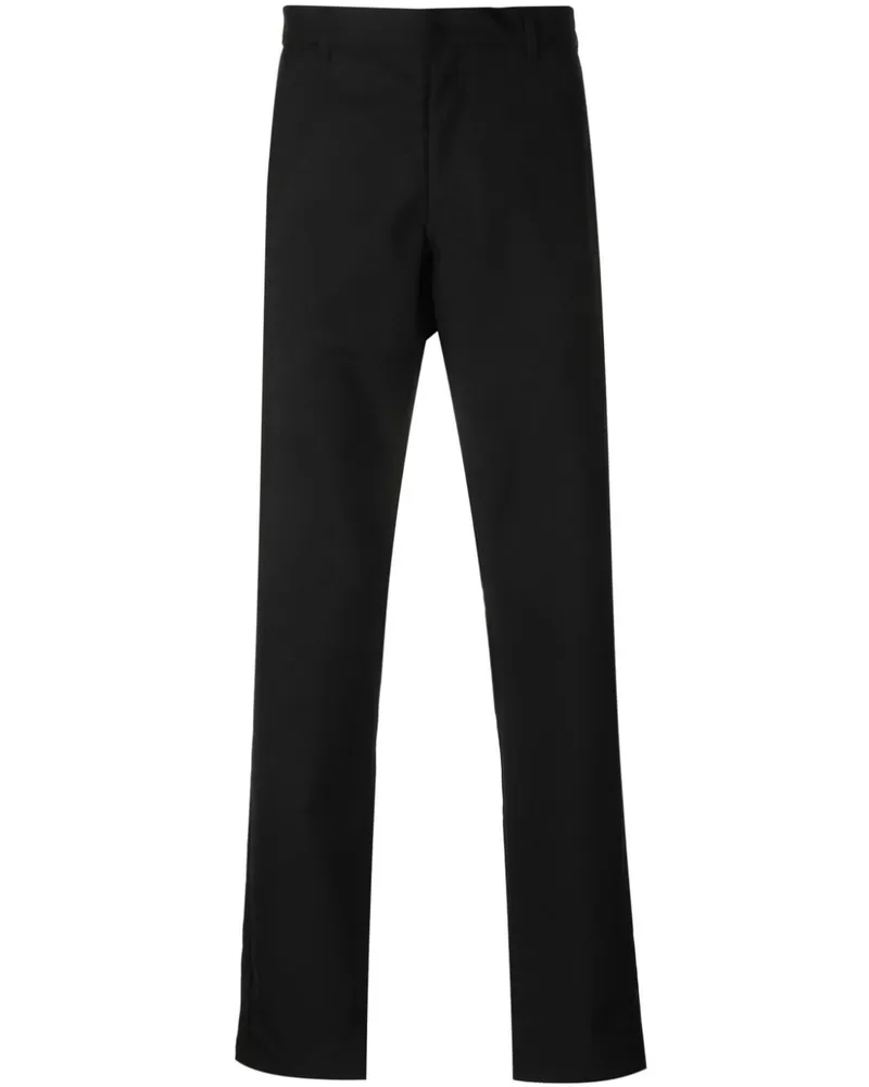 Comme des Garçons Halbhohe Tapered-Hose - Schwarz Schwarz