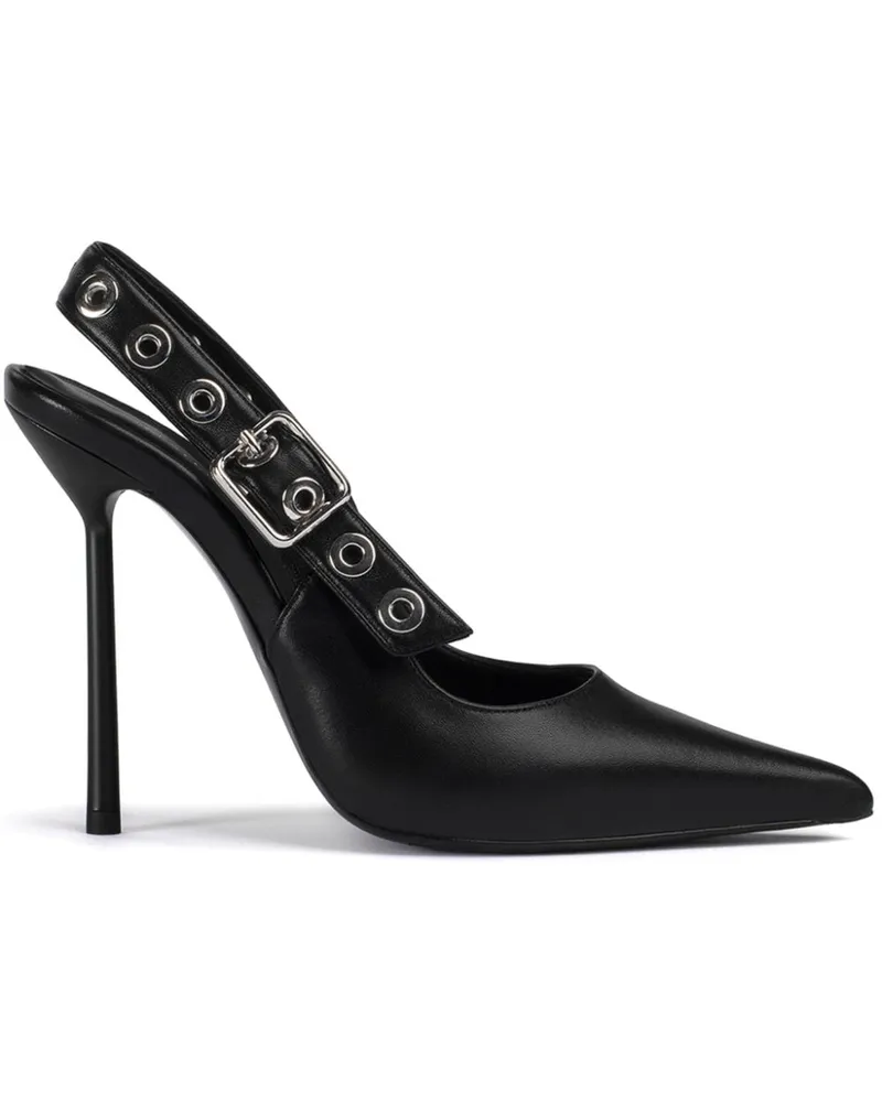 Le Silla Courtney Slingback-Pumps 120mm - Schwarz Schwarz