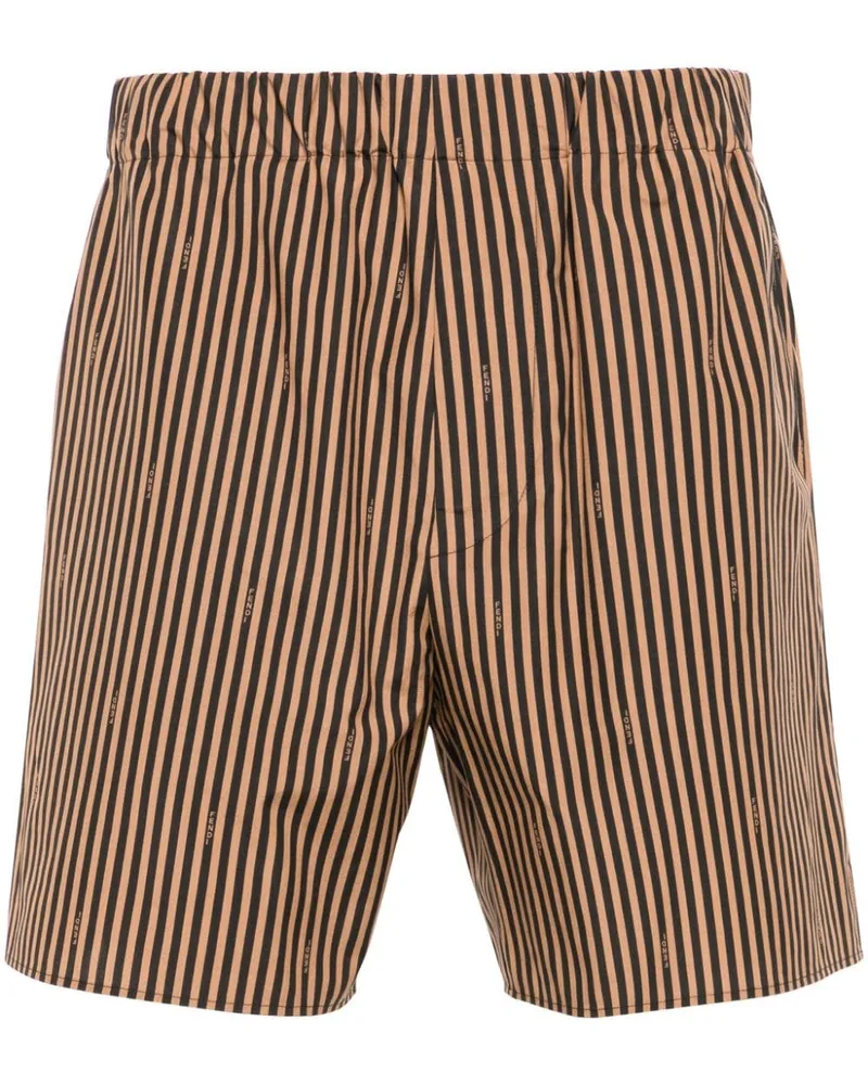 Fendi Pequin Bermudas aus Popeline Braun