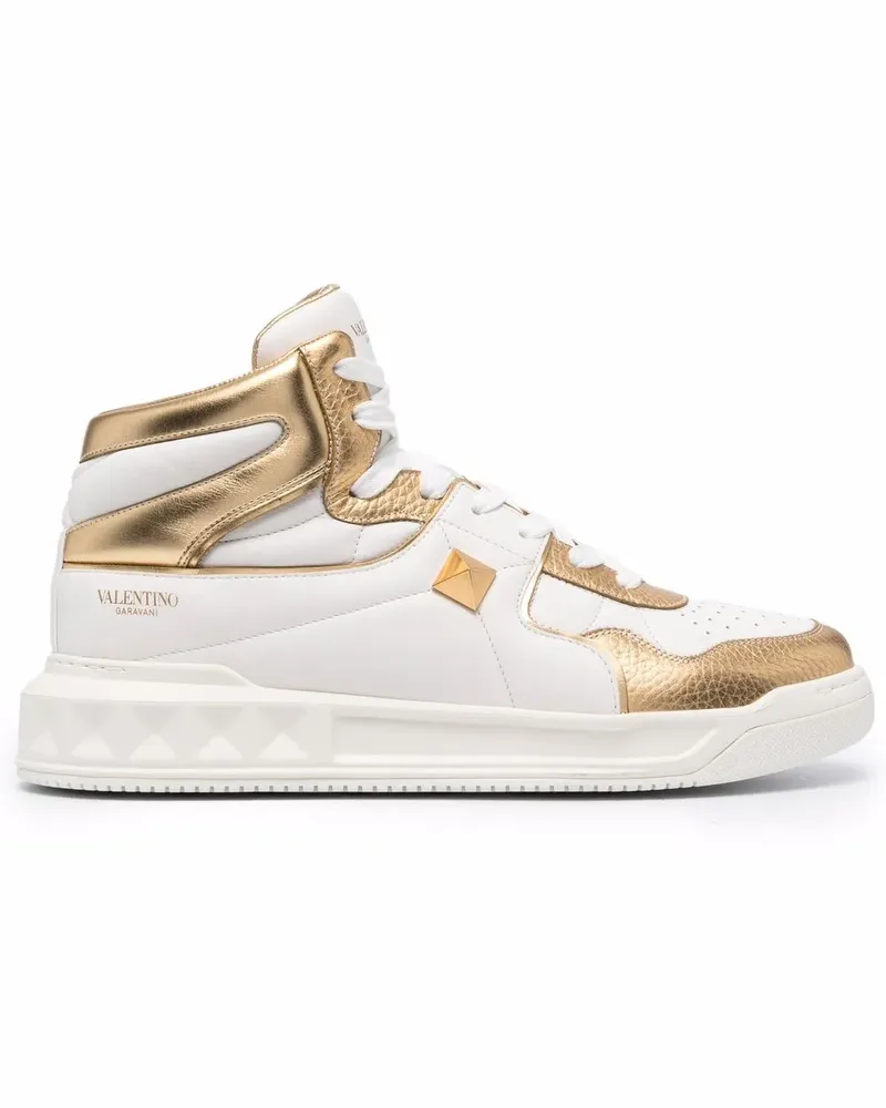Valentino Garavani Roman Stud High-Top-Sneakers - Weiß Weiß