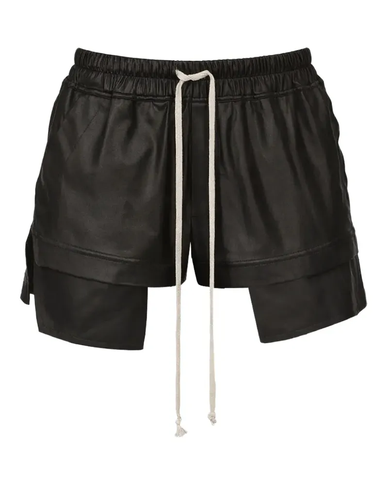 DRKSHDW by Rick Owens Fog drawstring layered shorts - Schwarz Schwarz