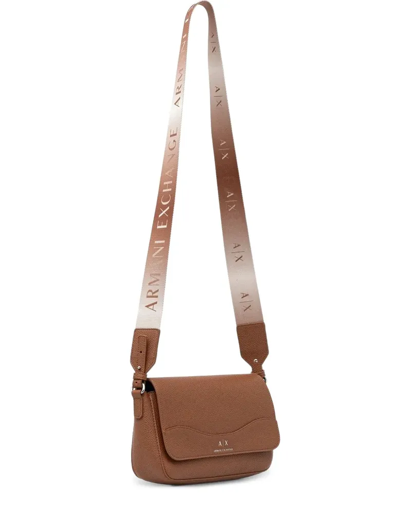 Armani Exchange Schultertasche mit Logo - Braun Braun