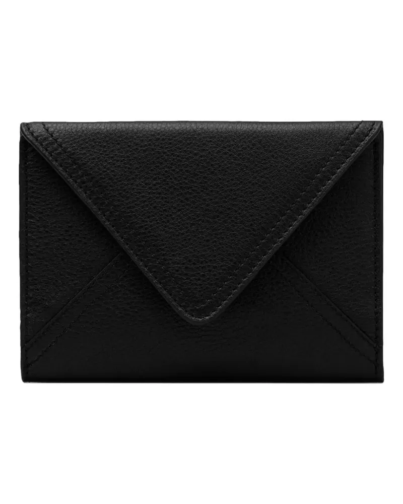 AMI Paris envelope-design passport holder - Schwarz Schwarz